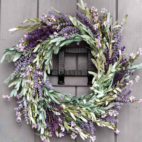 Lavender & Sage Wreath: Olive & Cocoa