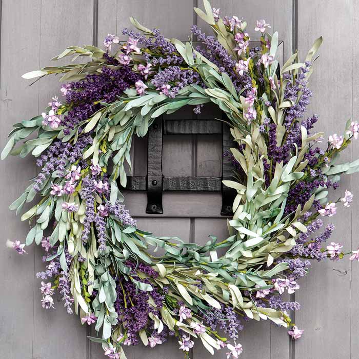 Arcadia Silk Plantation 23 Lavender Twig Wreath Lavender Purple Pack of 1