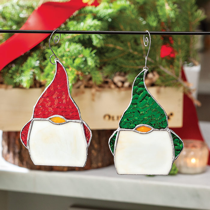 koken Nationale volkstelling Chemicaliën Stained Glass Gnome Ornaments | Olive & Cocoa